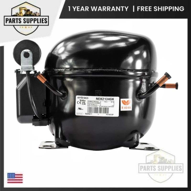 NEK2134GK1 Embraco 1/2 HP Reciprocating Compressor with LBP For Refrigerator