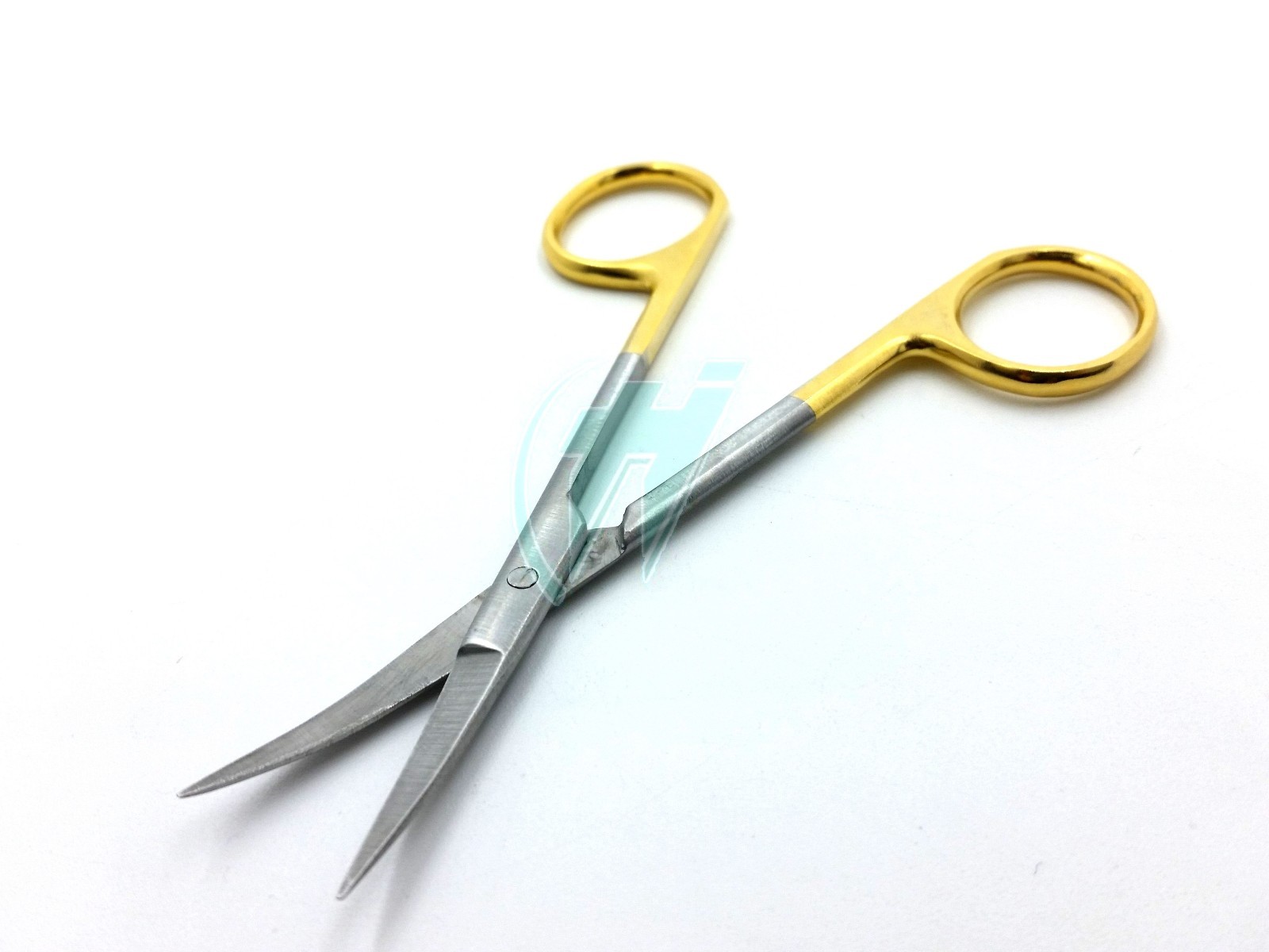 Gold Handle IRIS Micro Dissecting Scissors Curved 4.5″