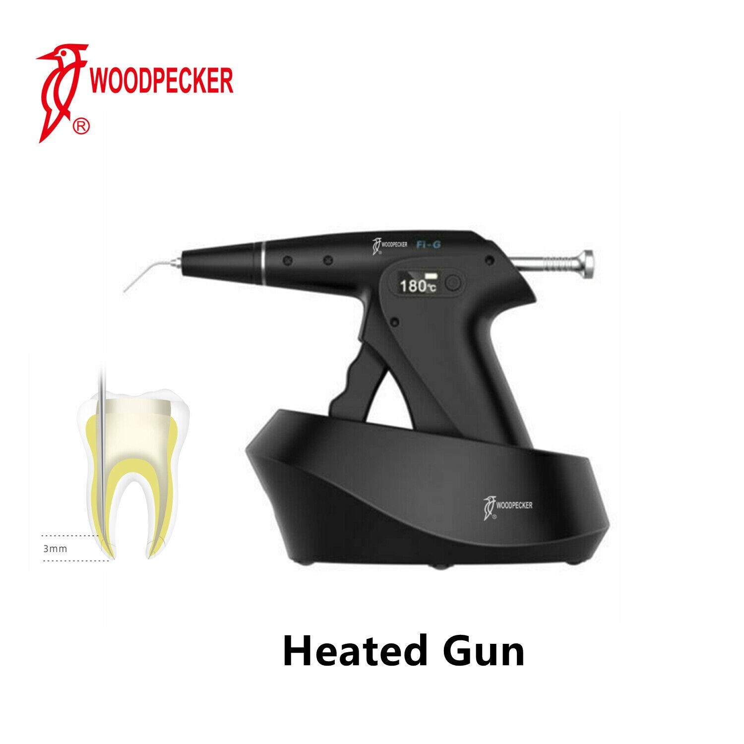 Woodpecker Fi-G Dental Obturation System Gutta Percha Heated Gun 4 Temperatures