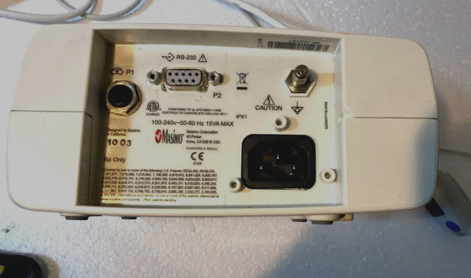 Masimo Set Rainbow RAD 87 Radical 87 Pulse Oximeter works good condition