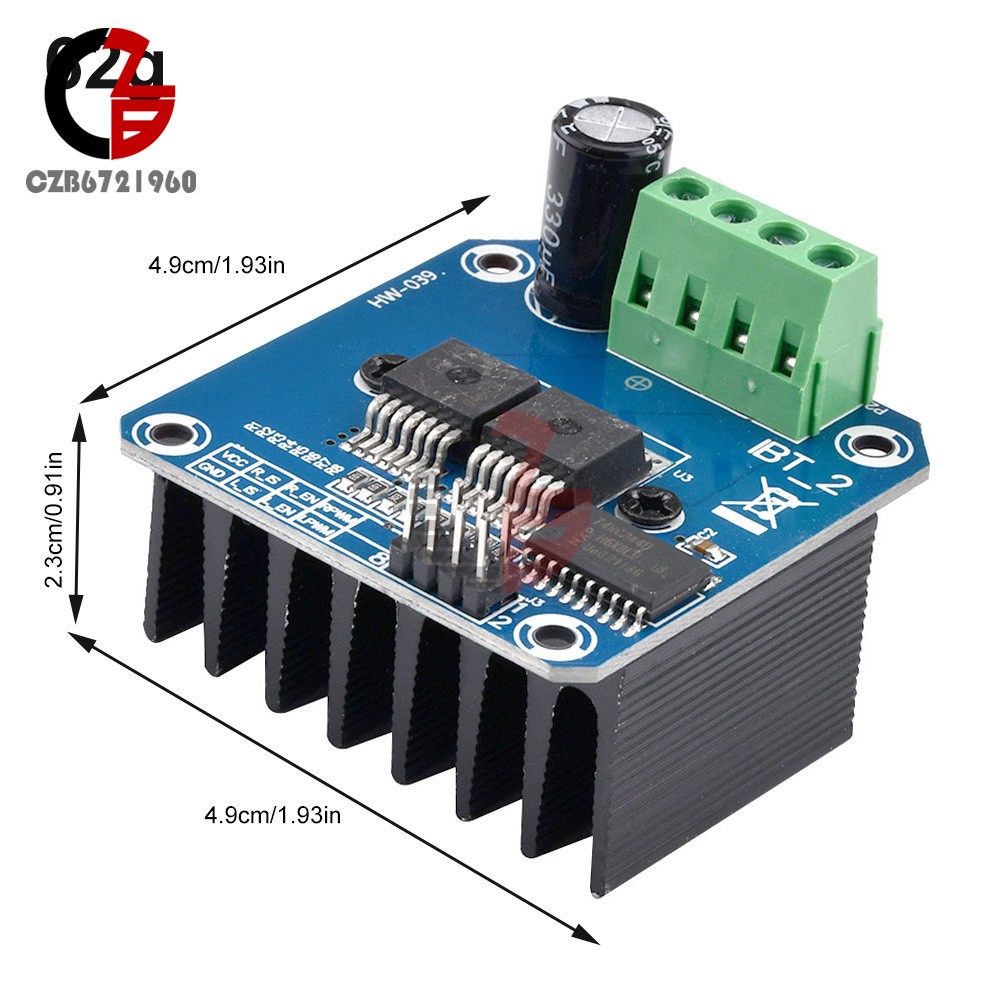 10PCS Double BTS7960B DC 43A Stepper Motor Driver H-Bridge PWM For Arduino NEW