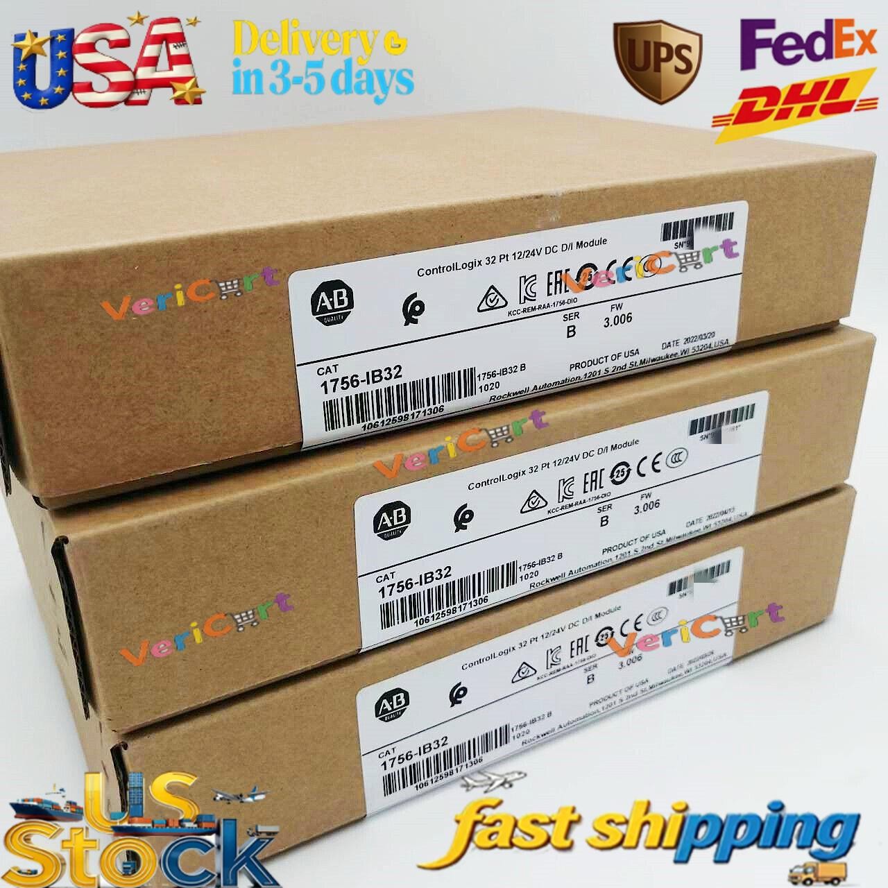 NEW- Allen Bradley 1756-IB32 AB SER B CONTROLOGIX 32 PT DC INPUT MODULE US USA