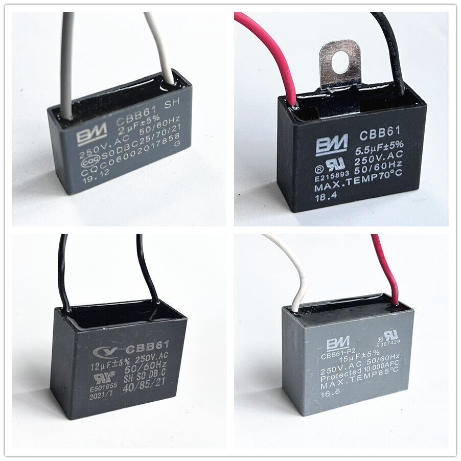 CBB61 250V 2-Wire Capacitor 1-30UF Bulk, AC Pump/Fan Repair Kit‌ ‌