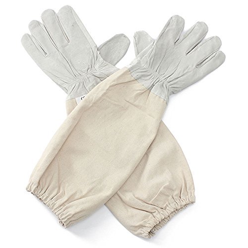 Alles XXL Goat Leather Goat Skin Beekeeping Gloves with Vented Sleeves, 1 Pair
