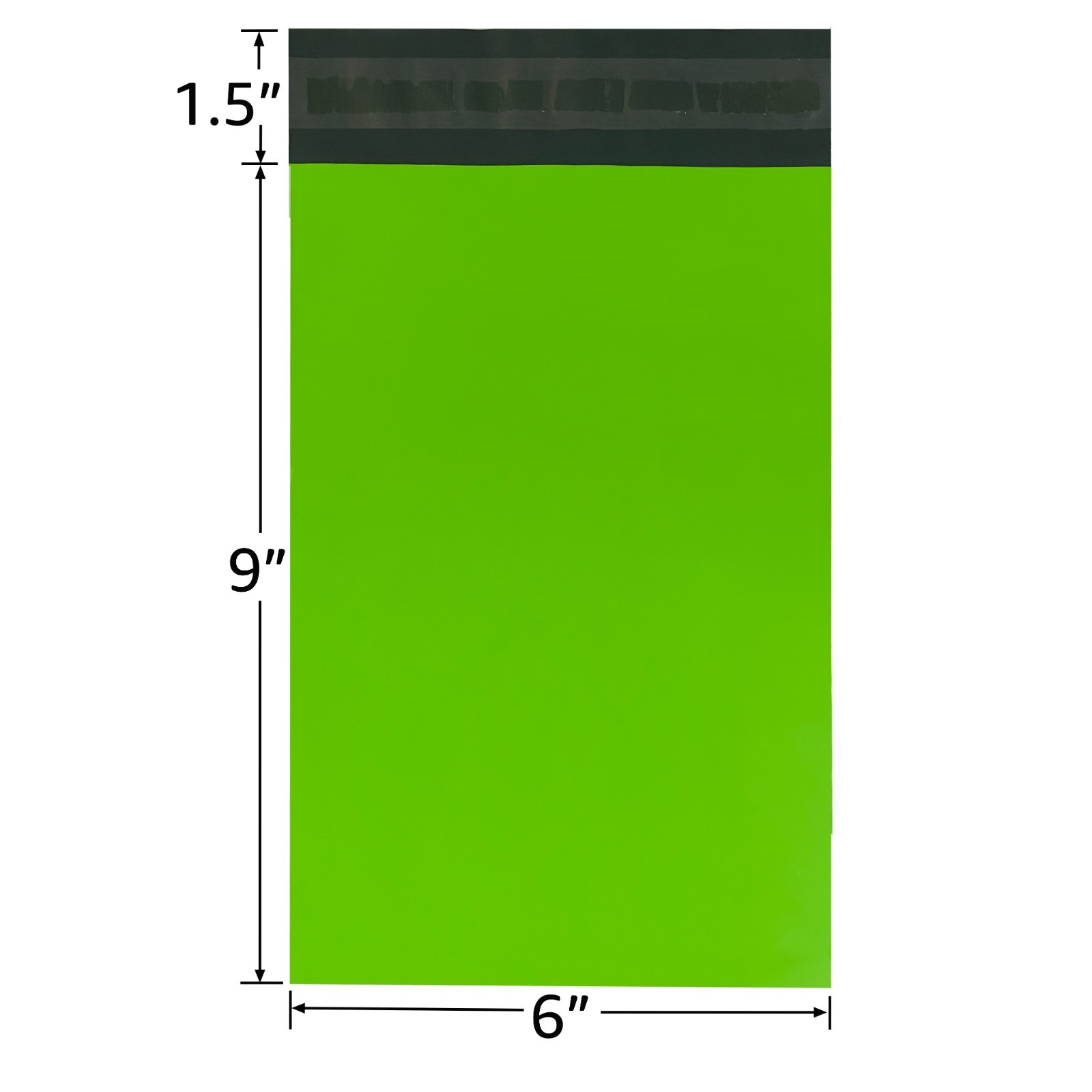 UOFFICE 100 Green 6×9″ Poly Mailers Self-Seal Lightweight Shipping Bags