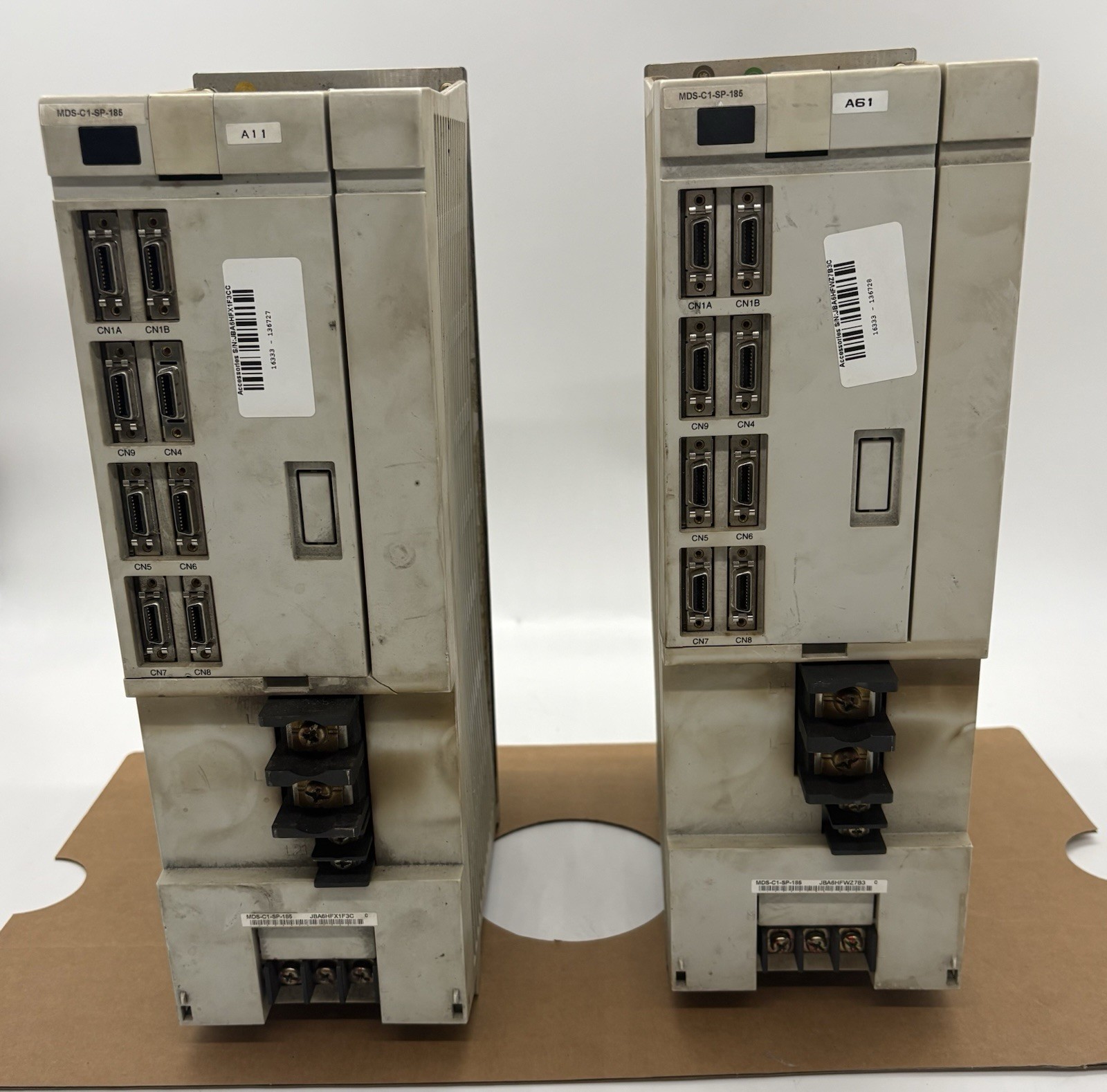 2x MITSUBISHI SPINDLE DRIVE UNIT MDS-C1-SP-185 Untested Free 30 day return