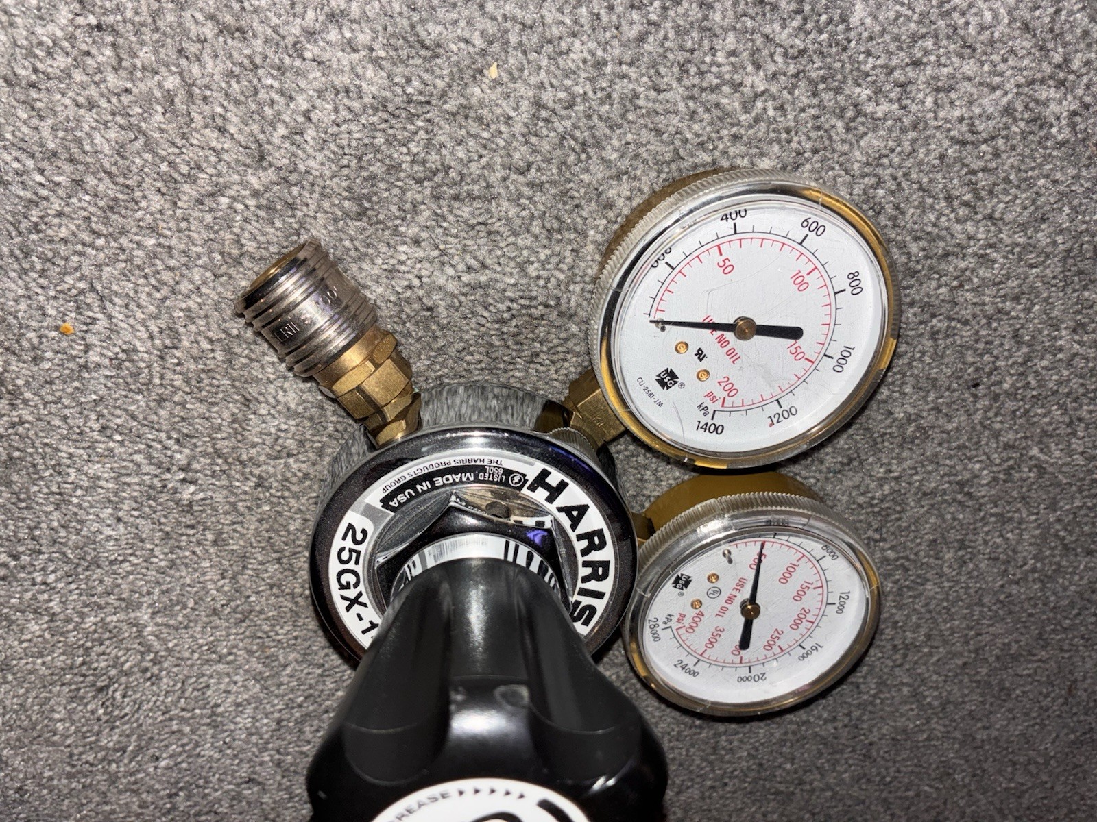Harris Model 25GX-145-540 2.5″ Single Stage Oxygen Regulator (3000510)