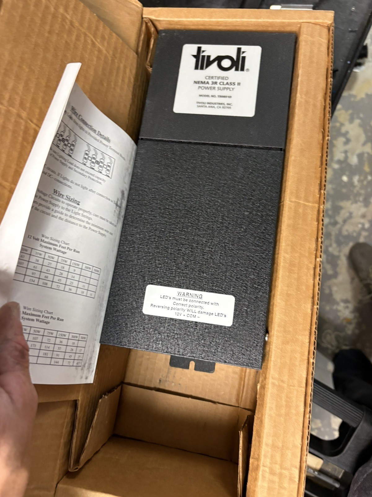 Tivoli Nema 3R Class II Power Supply Outdoor Enclosed Transformer model 4250119