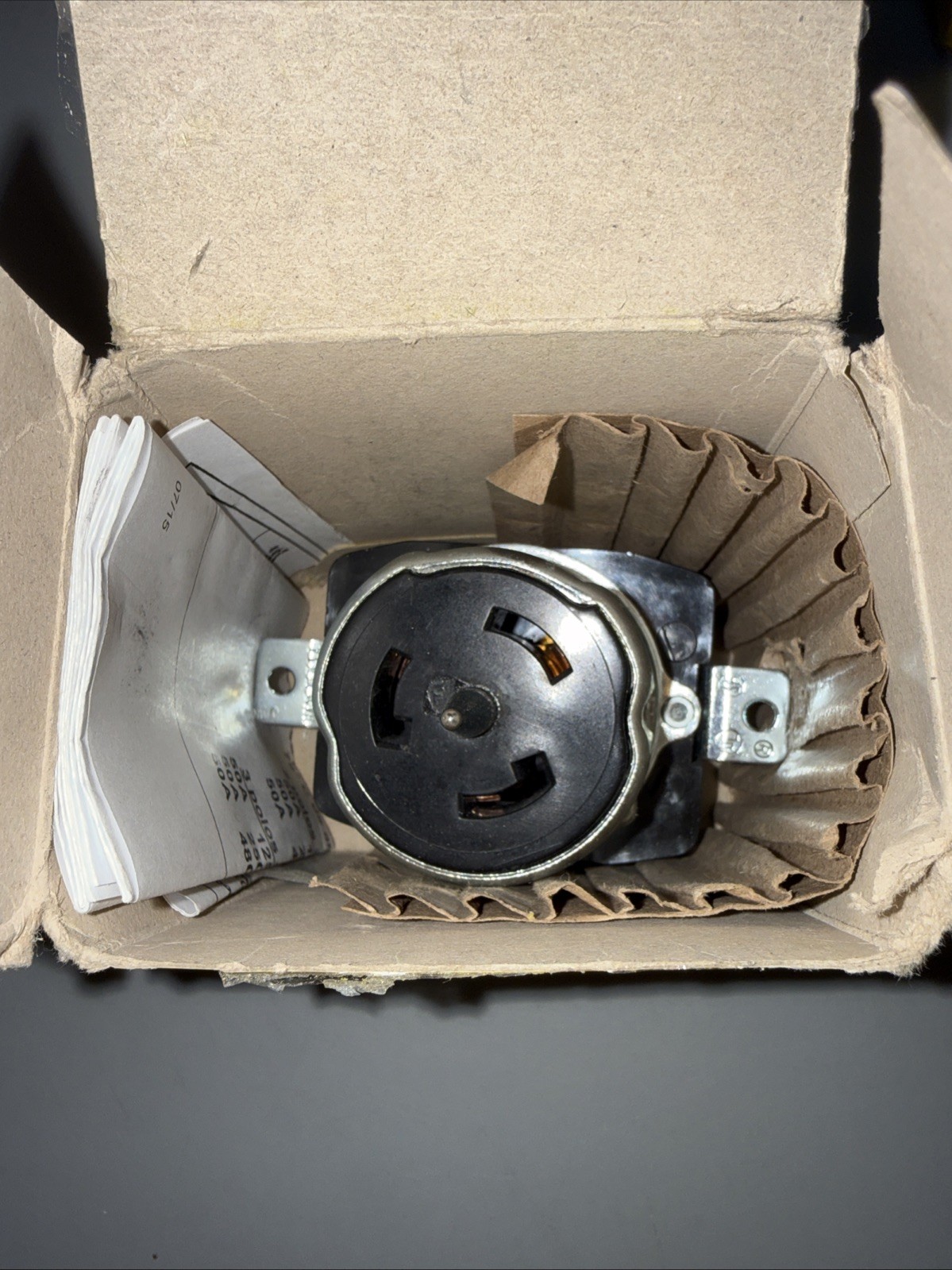 Hubbell CS8369 50A 250V 3 Phase Twist Lock Receptacle 3 Pole 4 Wire Grounding
