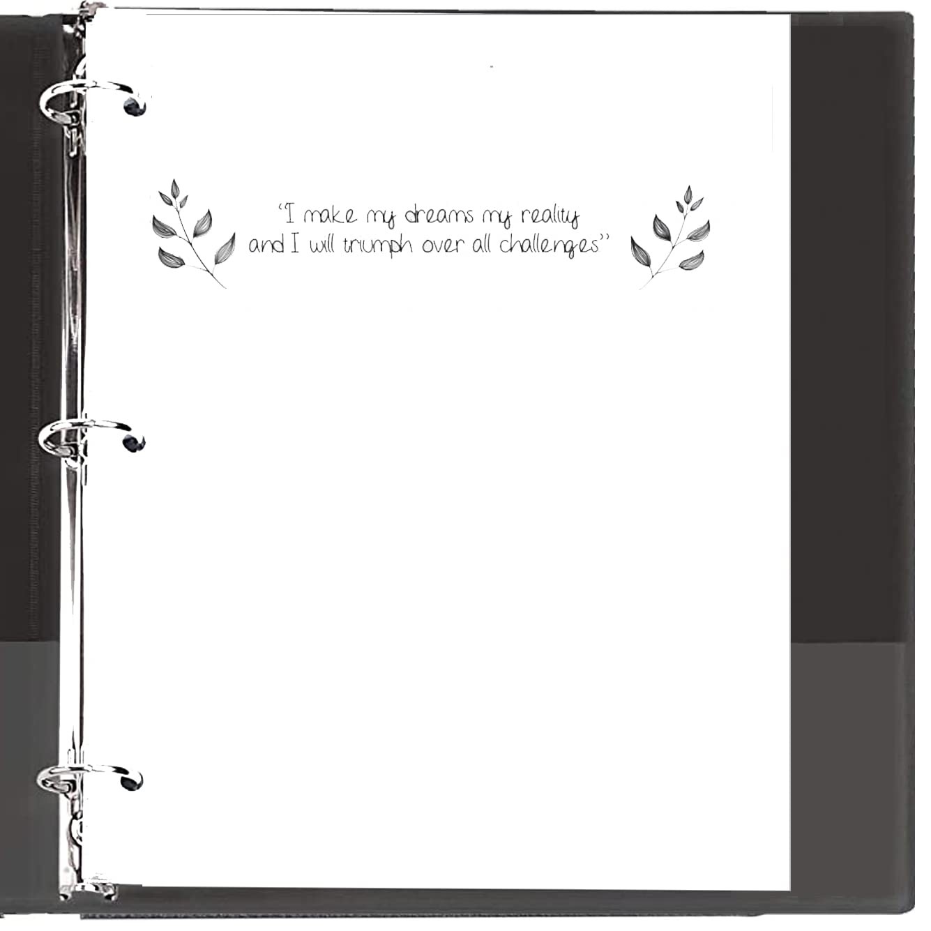 A4 Blank Filler Paper 3-Hole Blank Paper 100Sheets / 200Pages Loose-Leaf Pape…