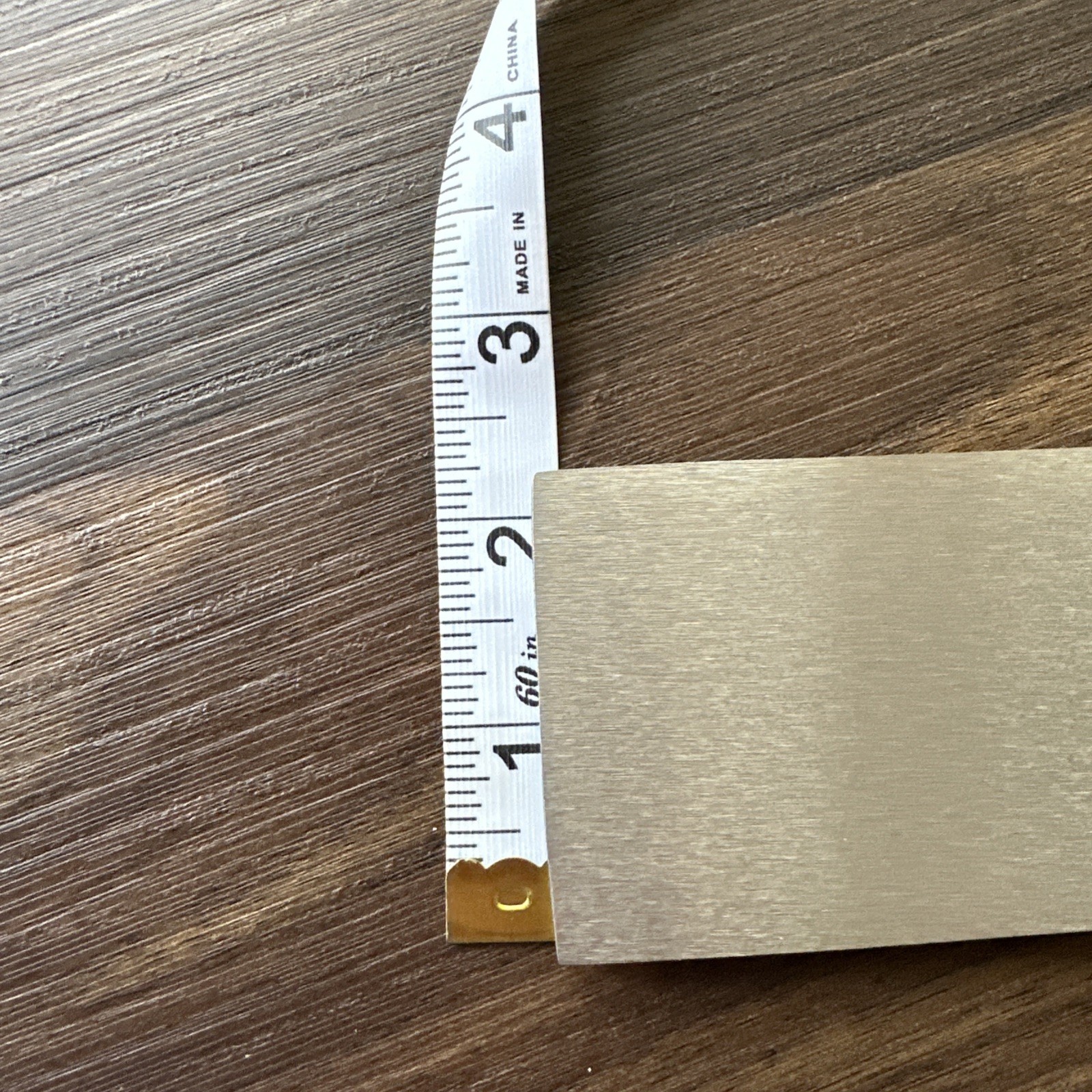 Titanium Sheet CP 4, 0.214” thick x 2.2” x 7.2” Grade 4 Plate