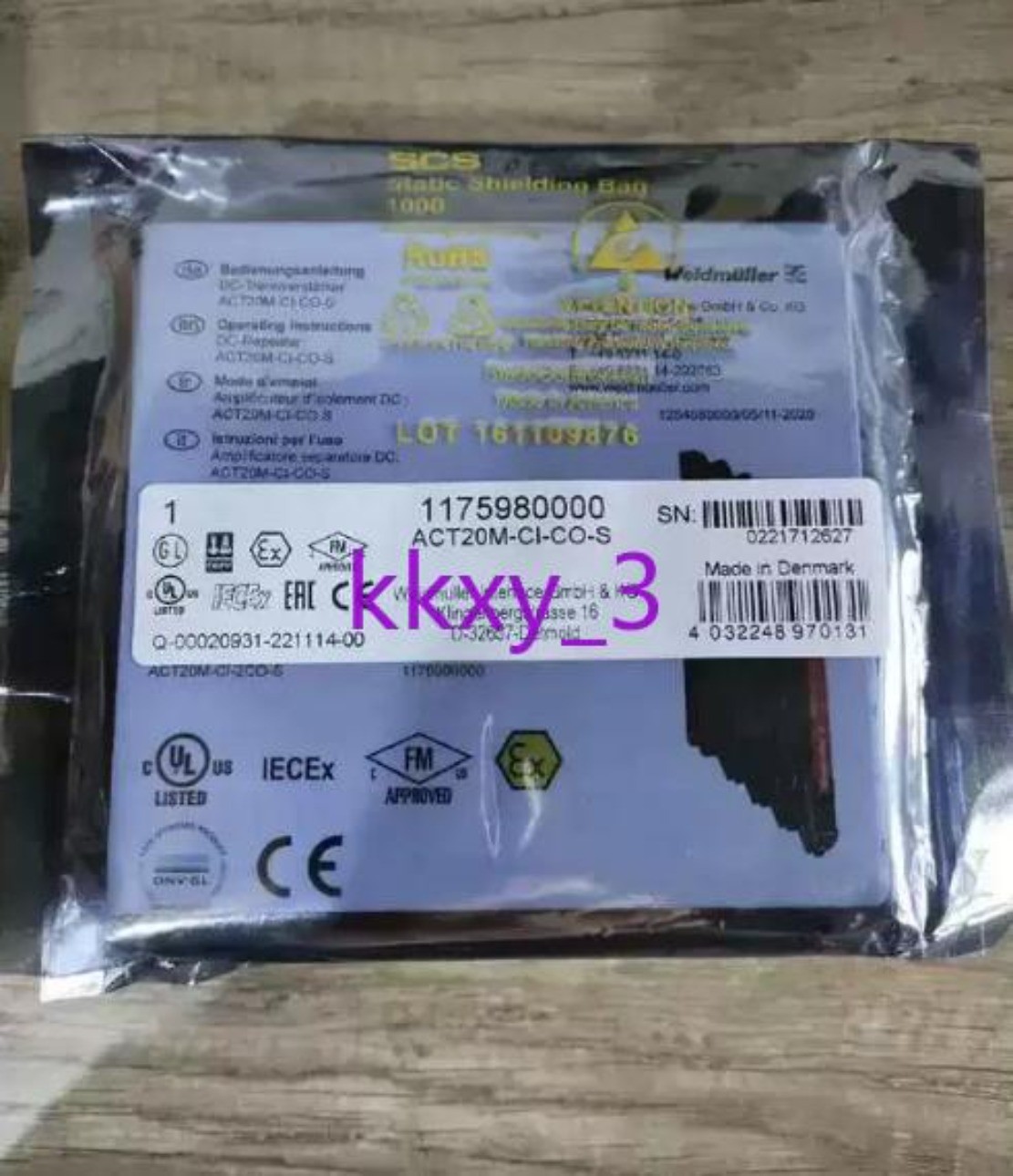 1 PCS Weidmuller isolator ACT20M-CI-CO-S 1175980000 NEW