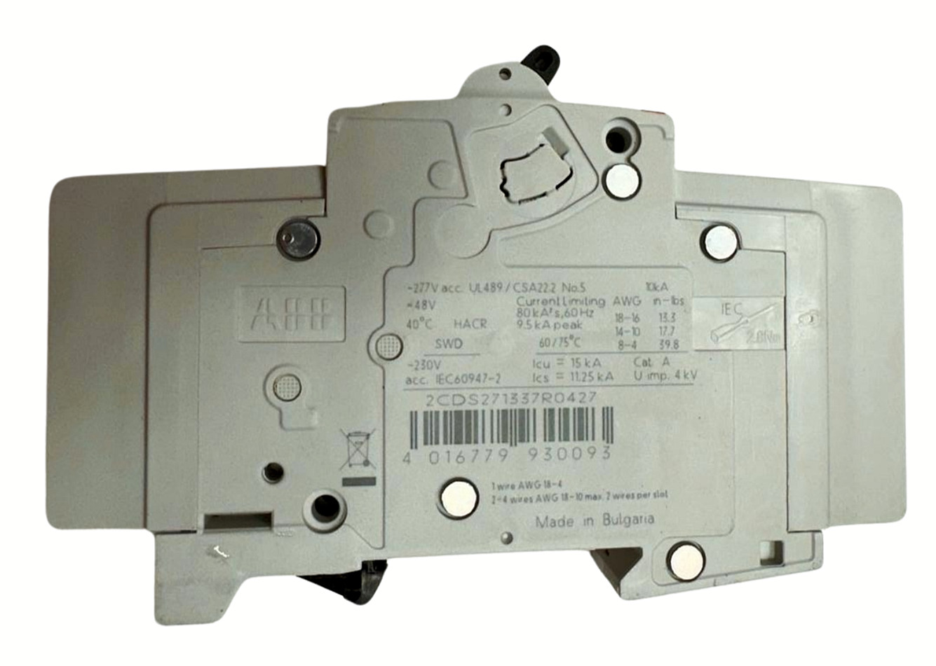 (Box of 10) ABB SU 201M-K10 Circuit Breaker 1-Pole, 10A, 50/60Hz *Free Shipping*