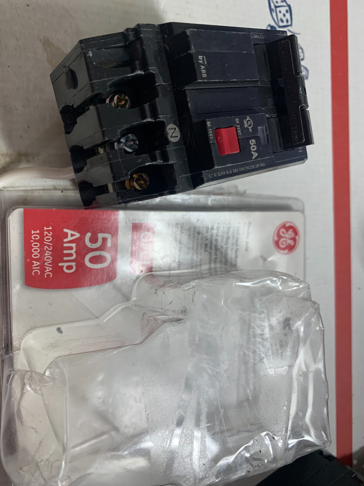 GE Ground Fault Circuit Interrupter 50A 120/240 VAC THQL2150GFT2P