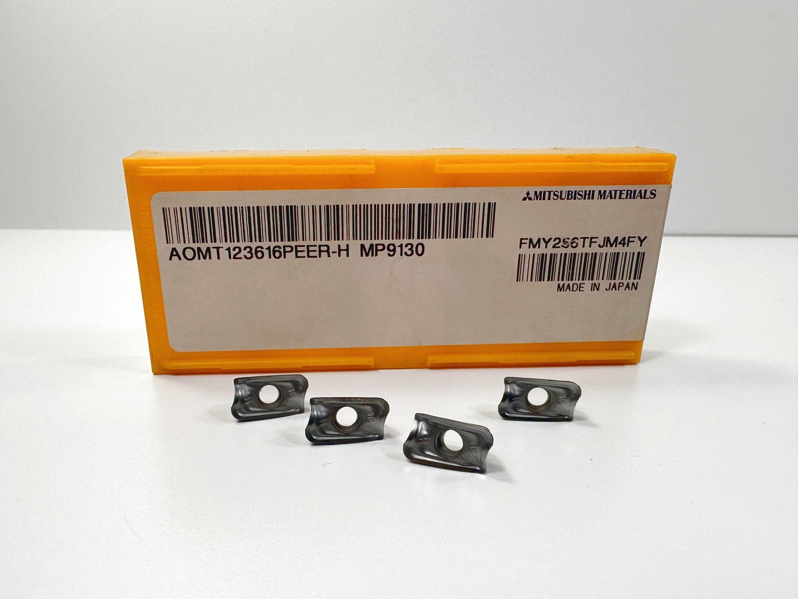 Mitsubishi AOMT123616PEER-H | New Carbide Inserts | Grade MP9130 | 4pcs