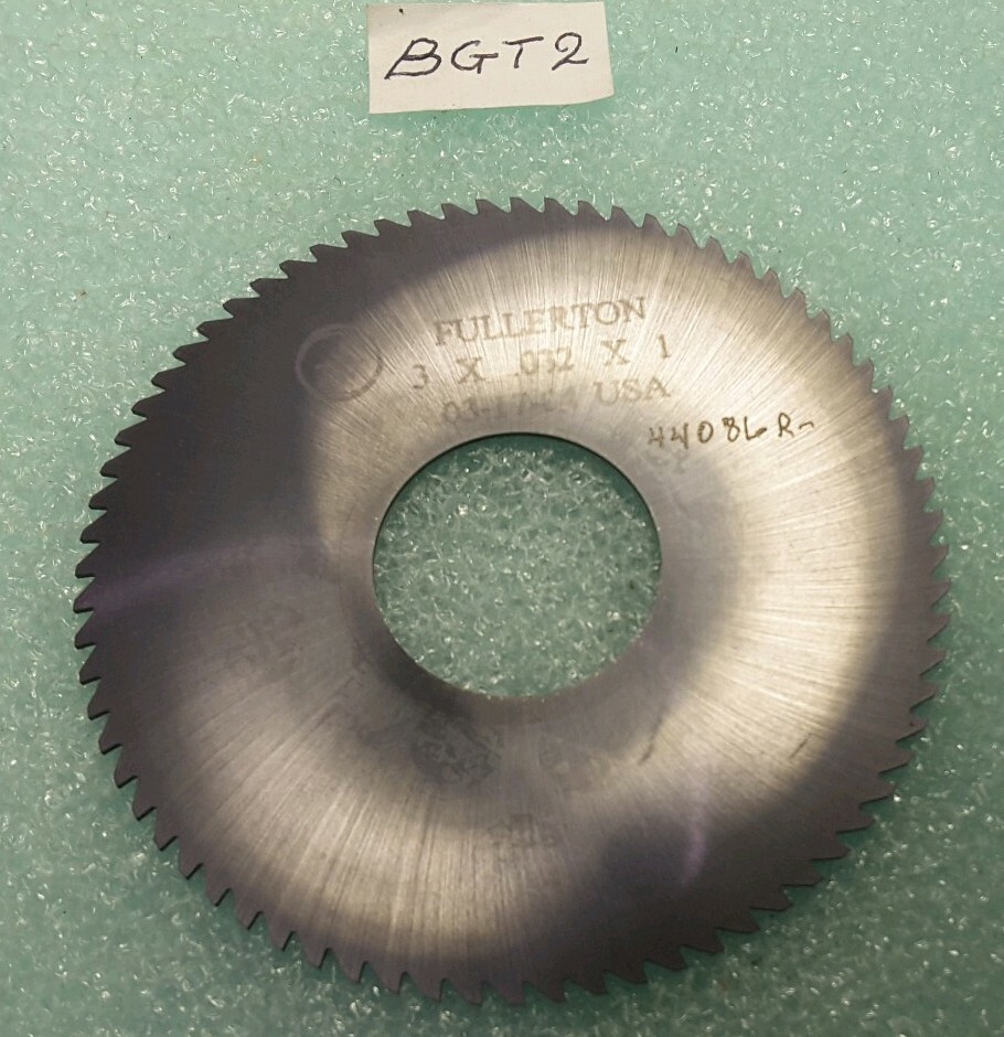 FULLERTON 3.0 X .032 X 1.0 carbide slotting saw