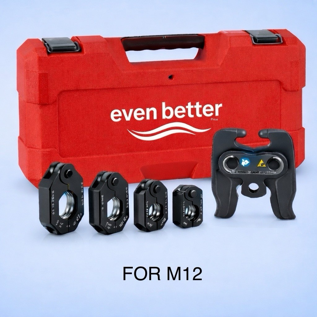 ONLY FOR Milwaukee M12! Press Tool Kit with Case, 1/2″-1-1/4″ Press Jaws