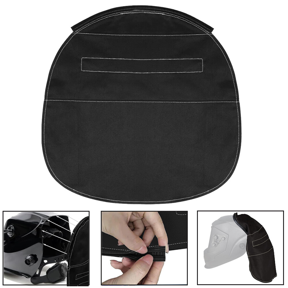 Welding Helmet Cover,Helmet Extended Cover with Press Fit Seal,Compatible,Black