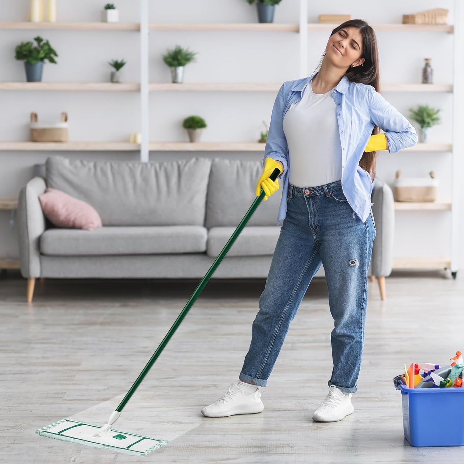 6 Pack Microfiber Mop Head Pads for Libman Wet Dry Mop Reusable Washable – NEW