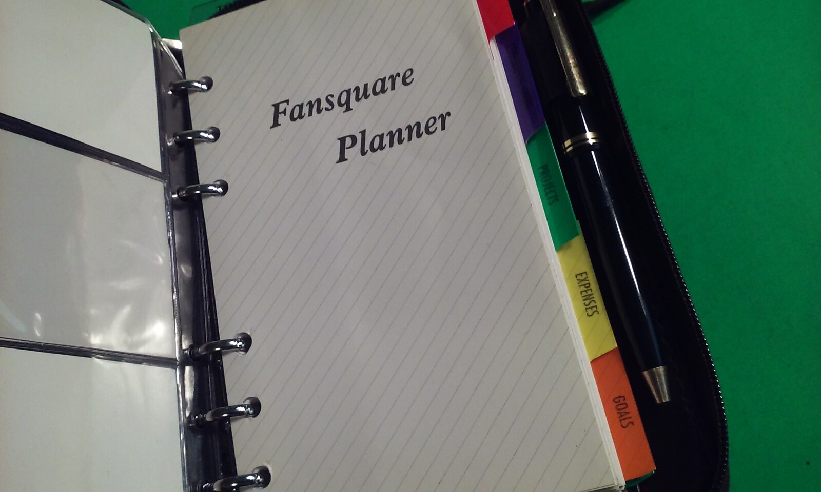 Fansquare Business Agenda Business Planner Organizer Purse-Like many Sections