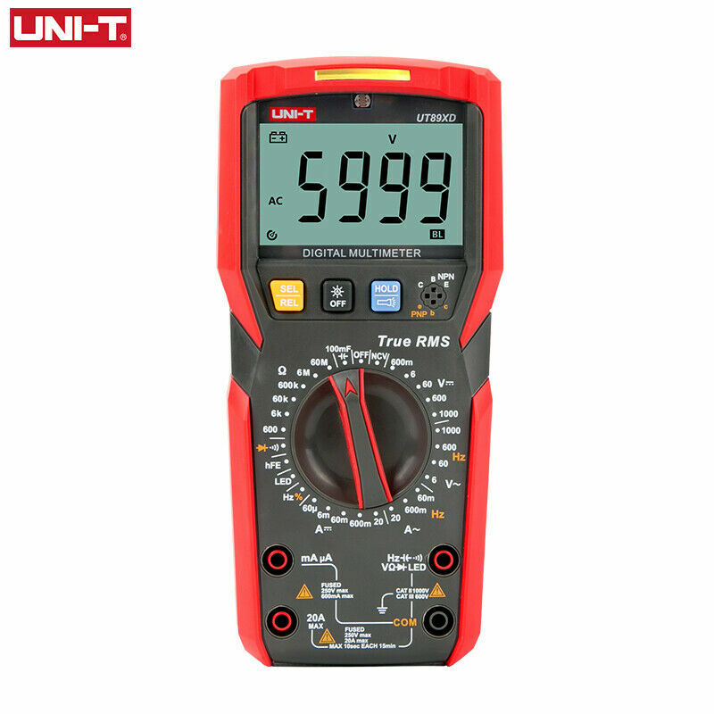 UNI-T UT89XD Digital Multimeter ,Led Test ,Temperature Test ,true Rms, 1M Dro