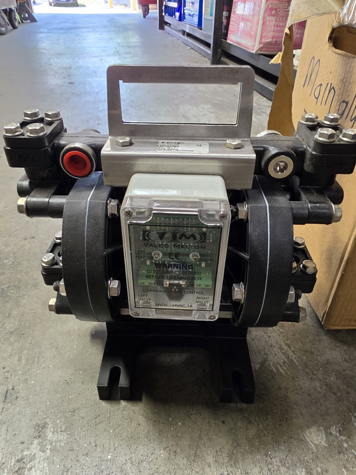 Valco Melton DD-1 Single Diaphragm Pump Teflon Alum 50 GPM 150 PSI