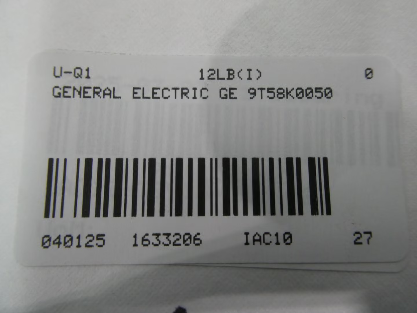 General Electric Ge 9T58K0050 Voltage Transformer 120v-ac 240v-ac 480v-ac