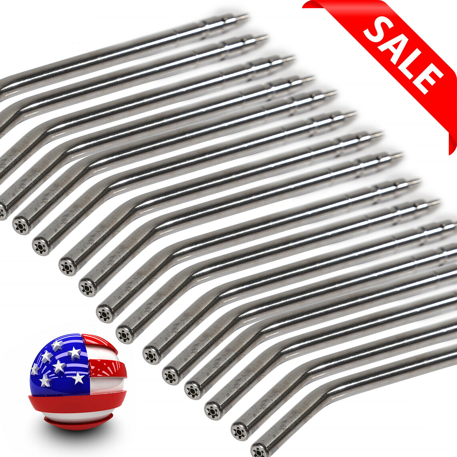 Metal Alloy Nozzles Tips Tubes for Dental Air Water Spray Triple Way Syringe xl