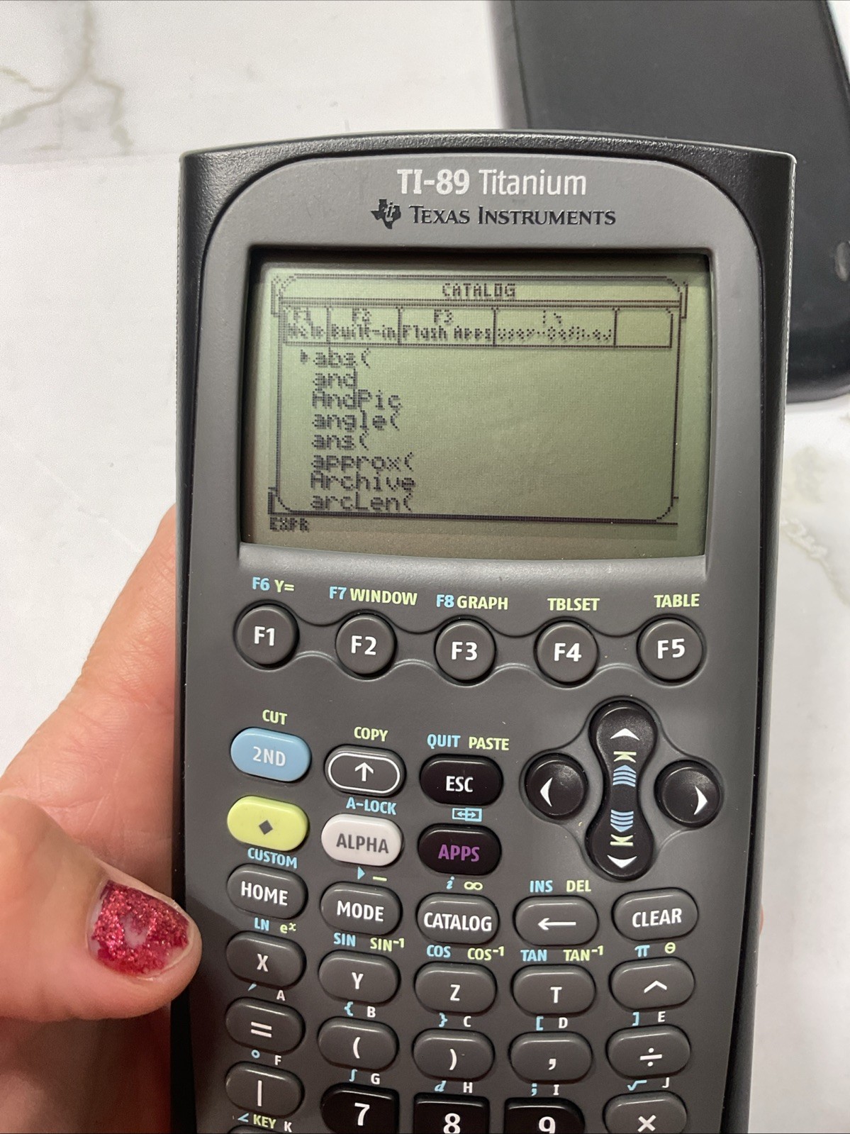 Texas Instruments TI-89 Titanium Graphing Calculator w/ Cover Tested Working
