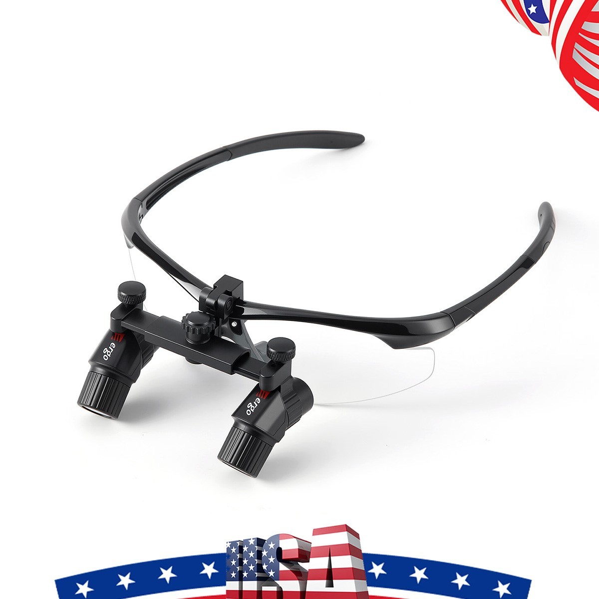Ergo Dental Loupes Upright Posture Prism Optics Protect Spine 4.0X Magnific