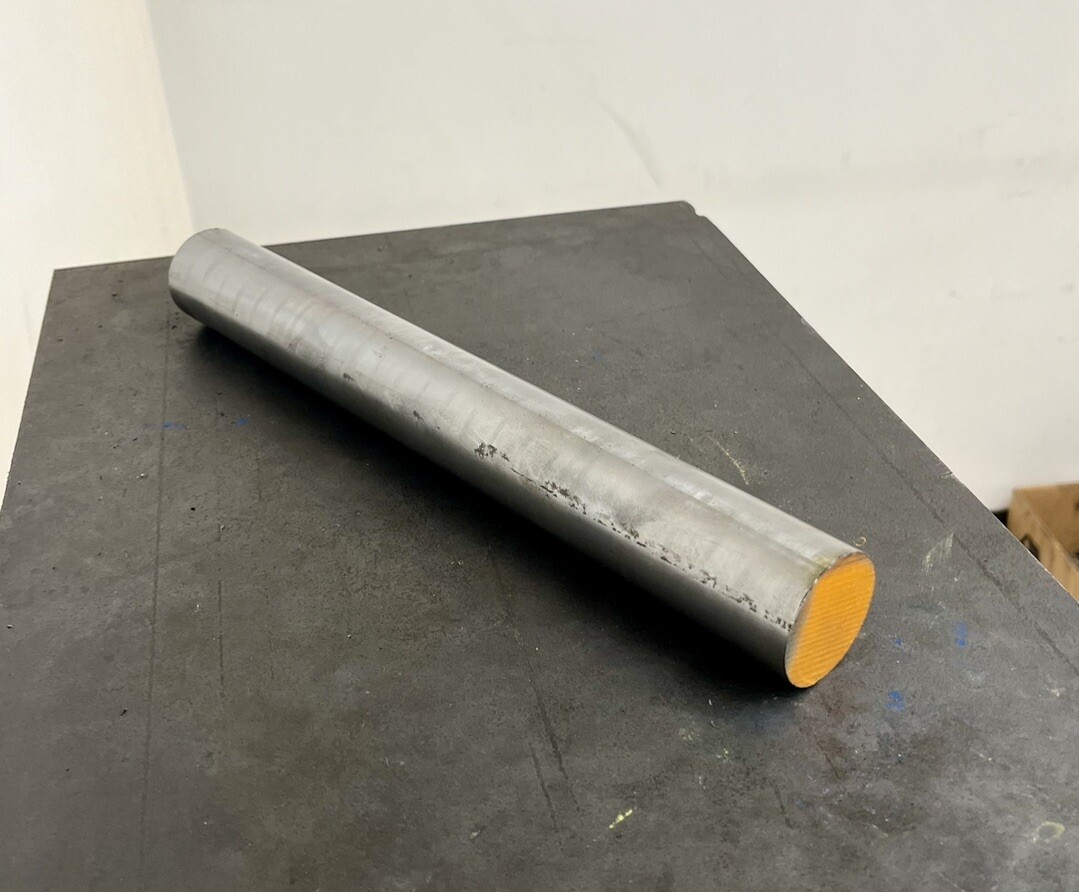 52100 Steel Round Bar – Cold Finished Annealed – 1.5″ Dia x 12″ Long – Oversized