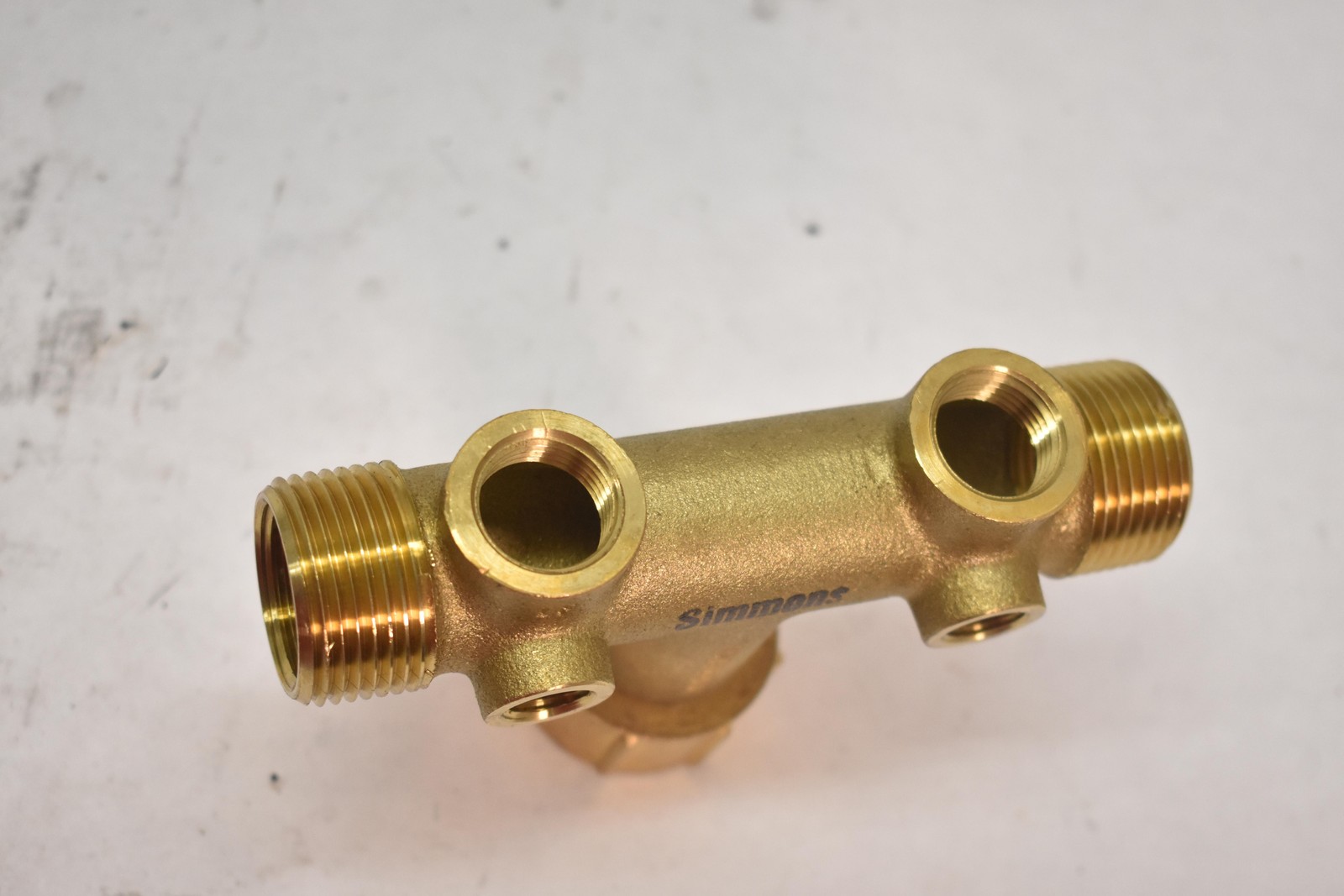 Simmons 7250LF Brass Hose Manifold Tee Pipe Fitting Made In Indonesia Lead Free