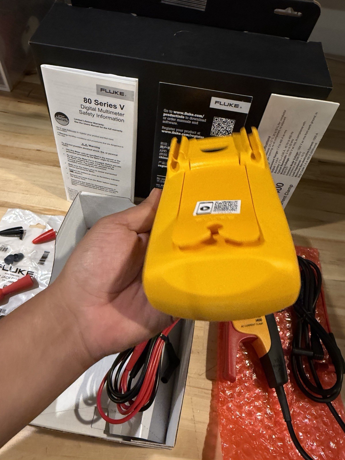 FLUKE 87V/IMSK INDUSTRIAL MULTIMETER SERVICE KIT W/ i400 AC CURRENT CLAMP
