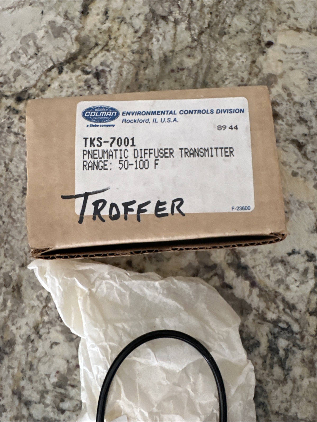 Colman TKS-7001 Pneumatic Diffuser Transmitter Range 50-100 F NEW+FAST SHIPPING