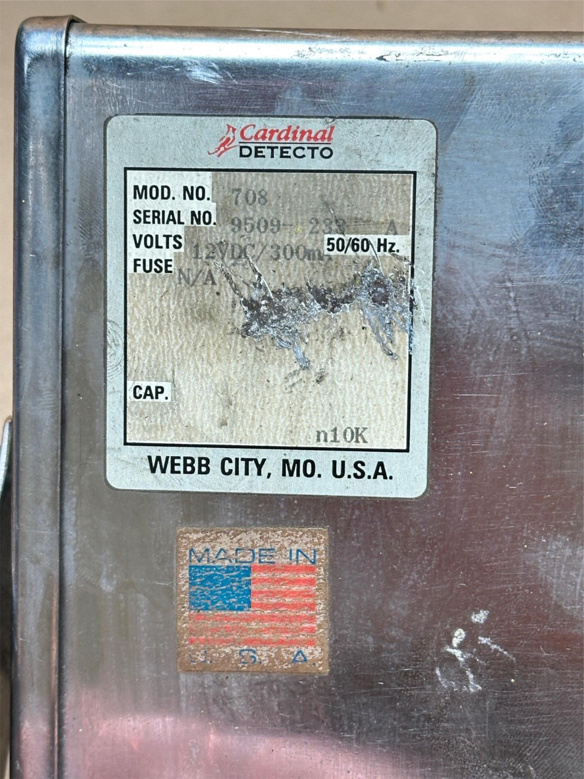 Cardinal Scales Model 708 Head – No Power