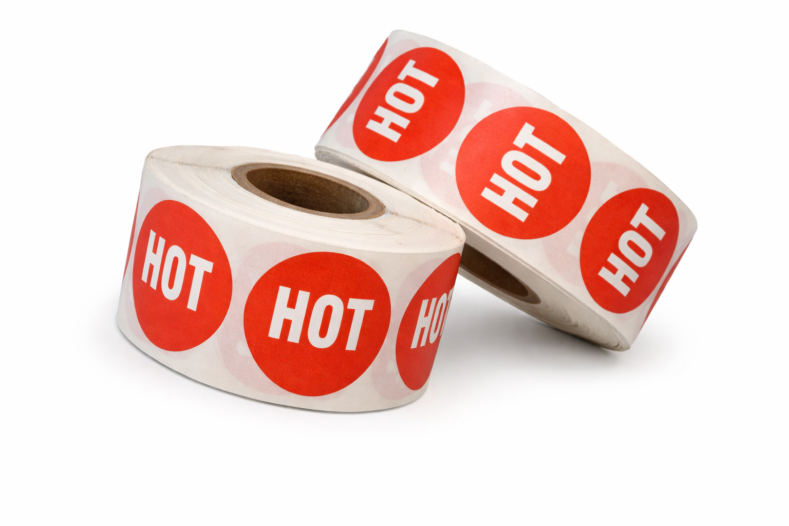 HOT Food Packaging Stickers 1-1/8” Round Labels 1000 Total – Easy Peel & Stick
