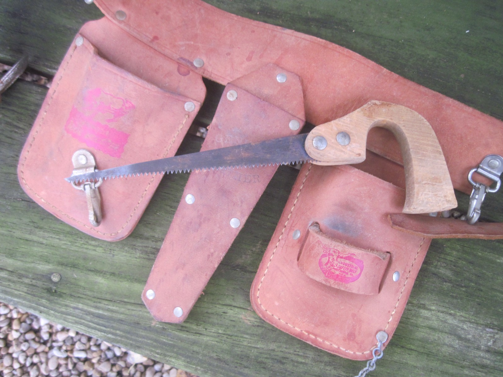 Vtg. Child’s Leather Industrial Safety Belt Co. Pittsburgh, PA. 24″to29″