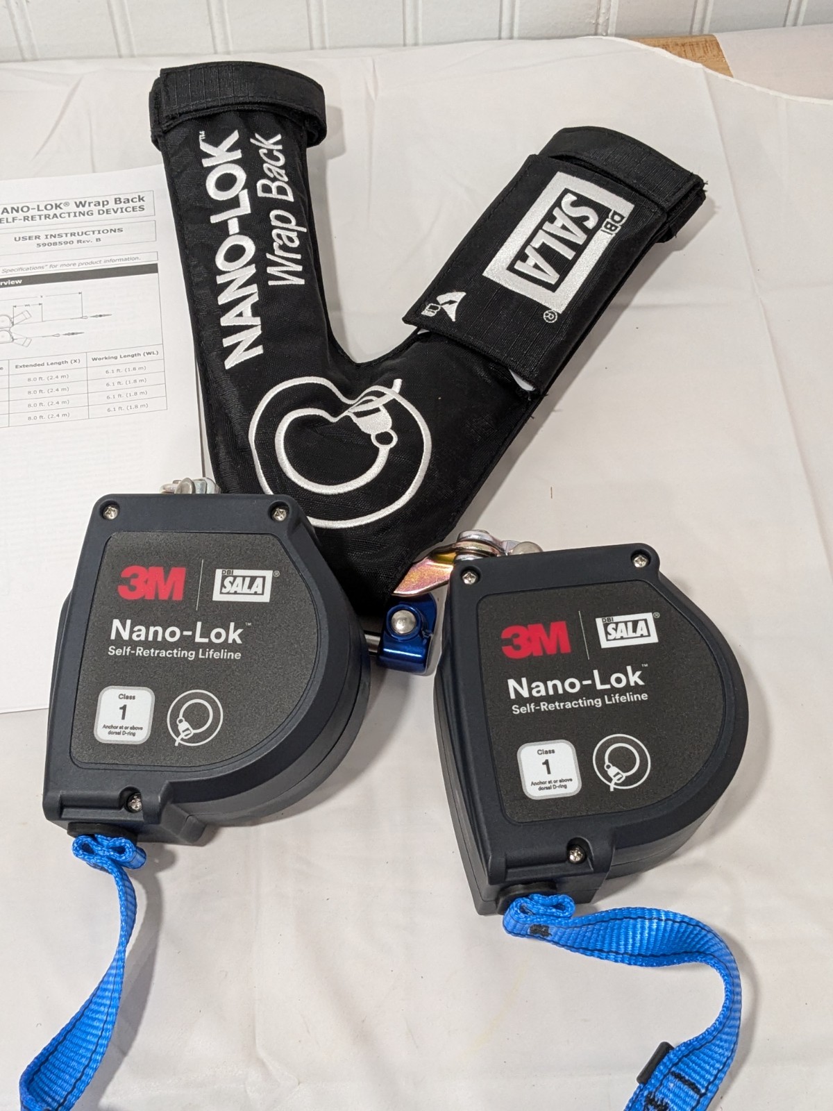 DBI-SALA Self-Retracting Lifeline: 420 lb Capacity, 8.00' Lifeline 70128185