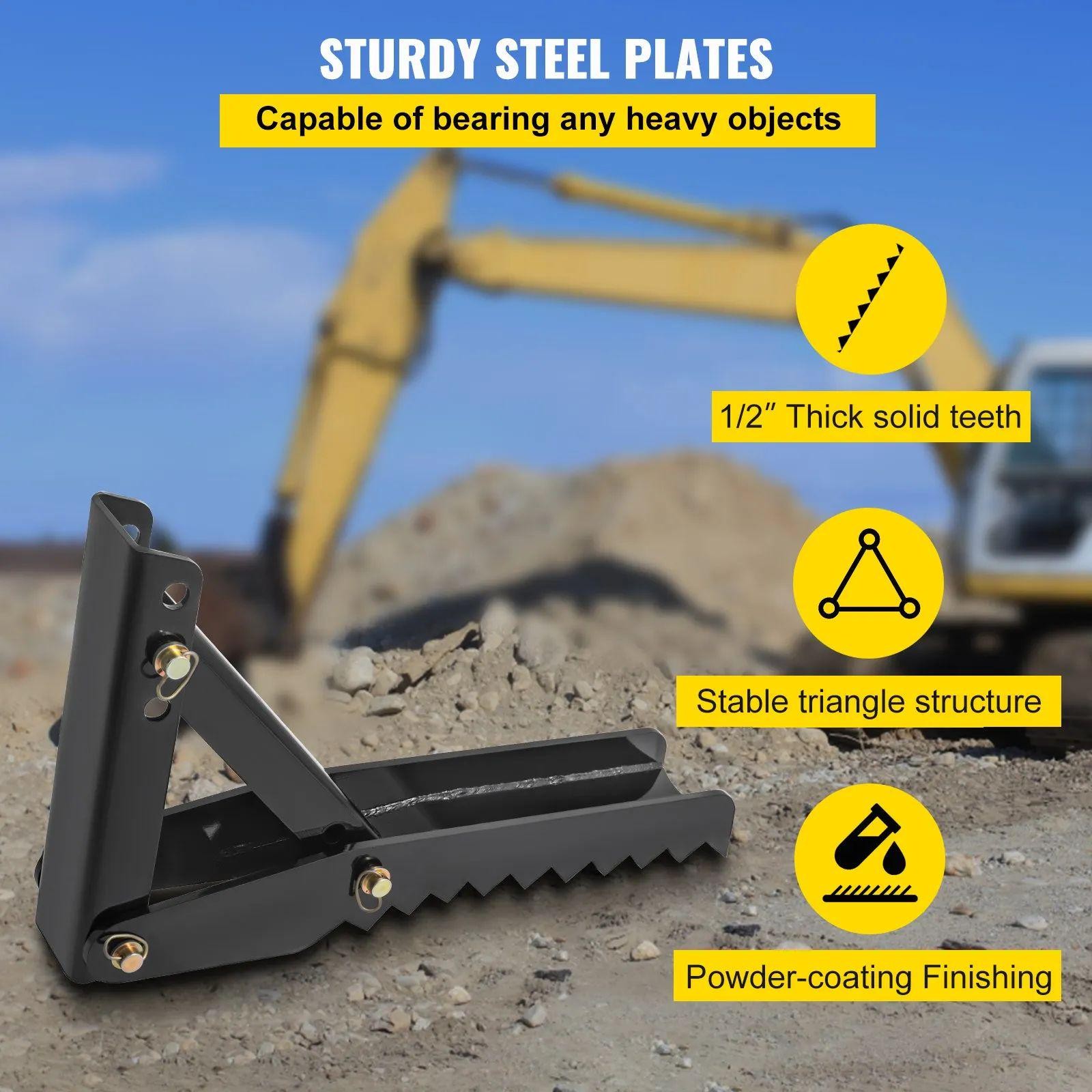 Landhonor Backhoe Thumb 32/36in Steel Plate Excavator Tractor Universal ClawWeld