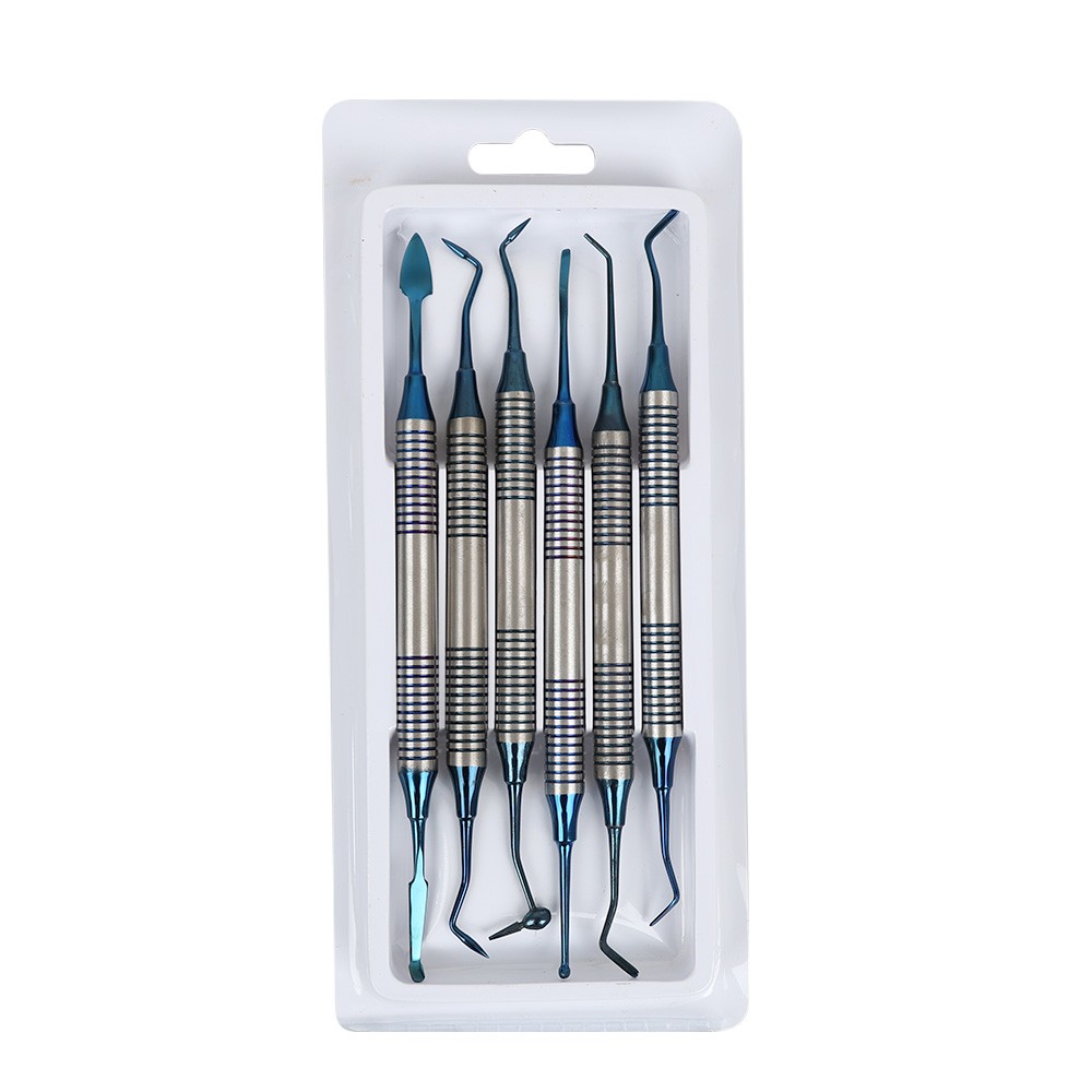 6Pcs/Set Dental Composite Resin Filling Spatula Repair Restorative Instruments