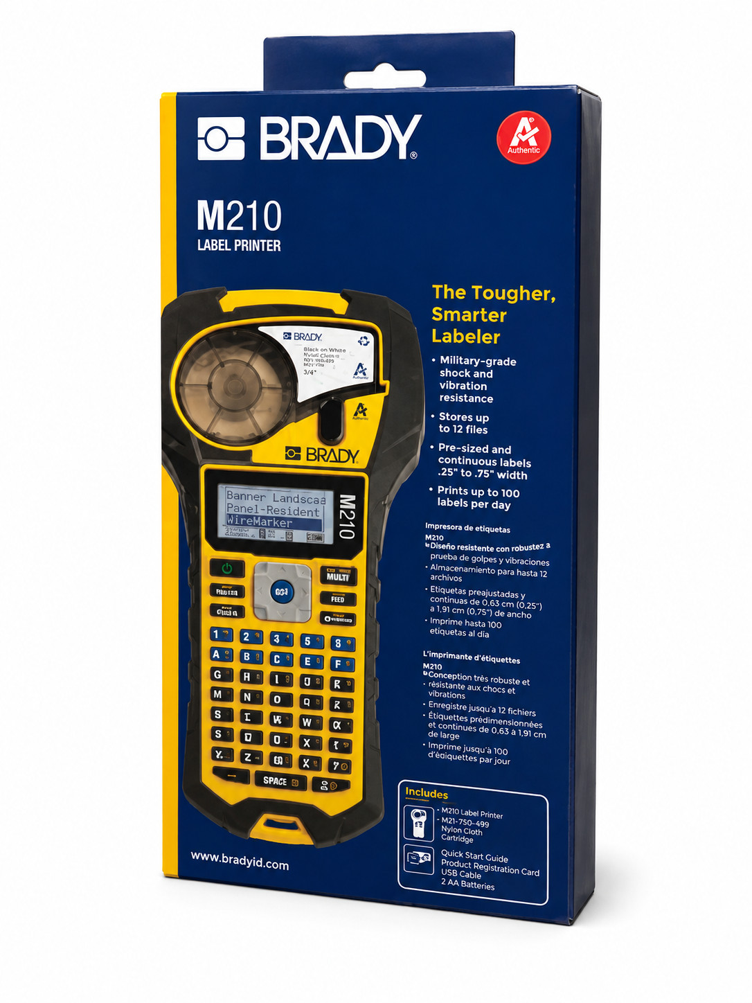 Brady M210 Portable Label Printer Industrial Handheld Thermal Label Maker – New