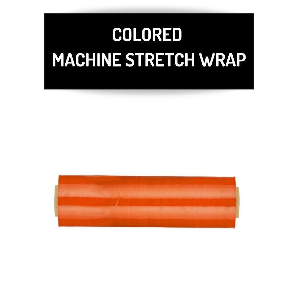 Cast Machine Pallet Stretch Shrink Film Tint Orange 20″ x 5000′ 80 Ga 1 Roll