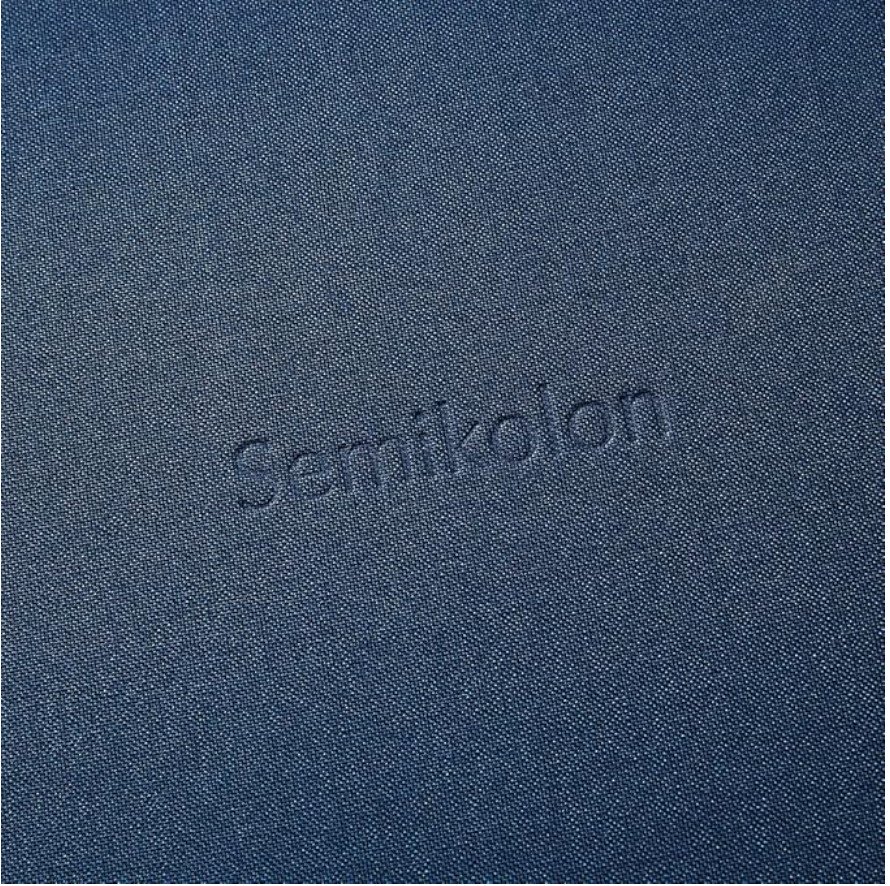 Semikolon Buch B5 Marine 80 Blatt büttengeprägtes Papier (unliniert)