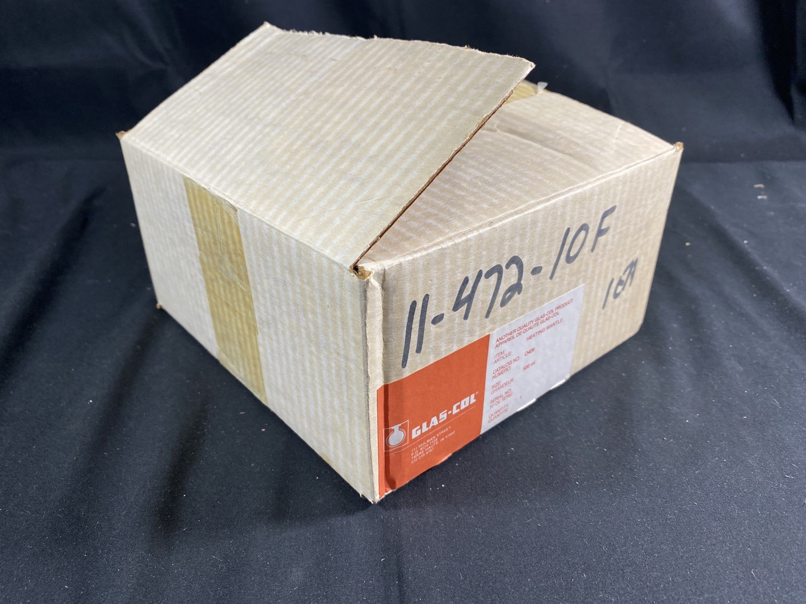 GLAS-COL 500mL 115W 270W Fiberglass Fabric Laboratory Heating Mantle 100B O406