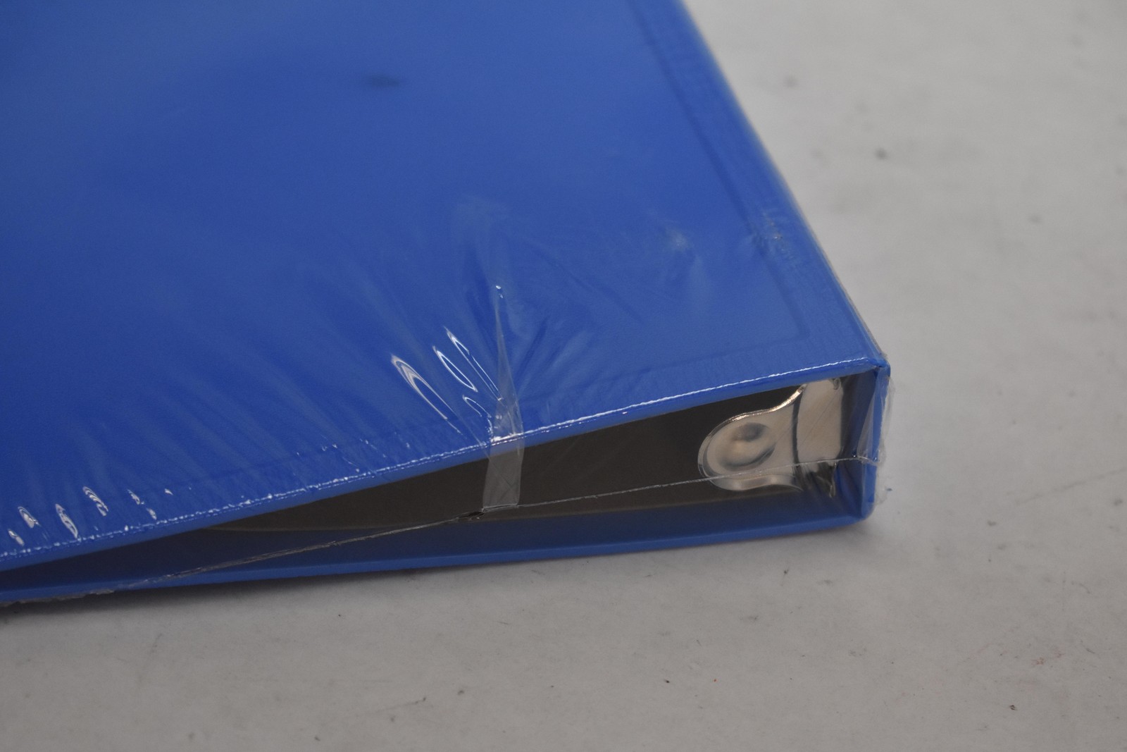 Lot Of 8 Blue 1″ 3 Ring Daily Use Binders Side Opening Office Supplies Bulk