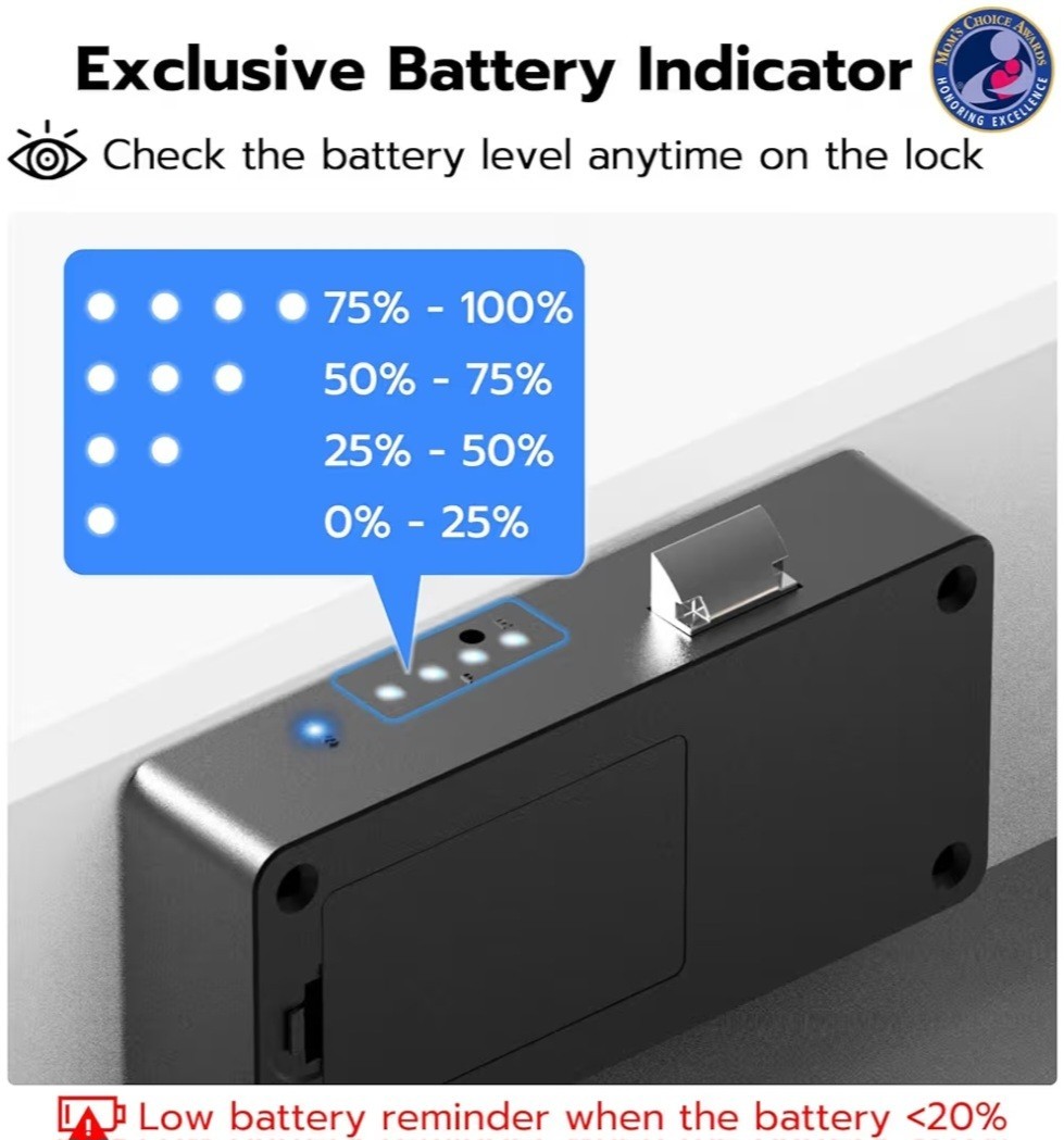 Smart Cabinet Lock, Hidden No Drill Adhesive Magnetic Baby Proofing Child Proof