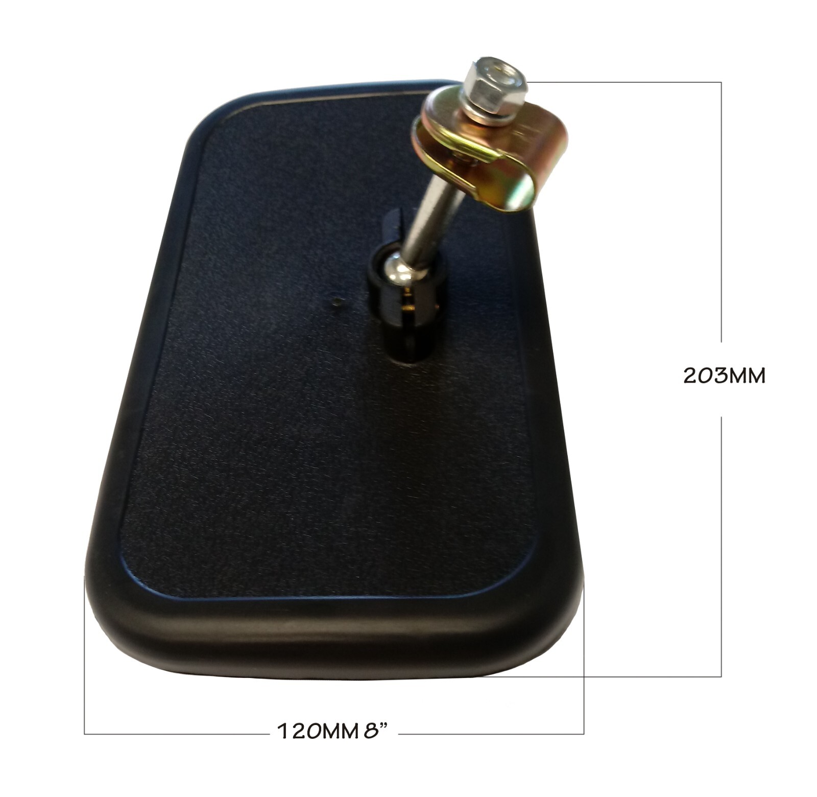 TRACTOR MIRROR 8″ X 4.3/4″ CLAMP MOUNT (FIX UP TO 1/2″ ROUND BRACKET) ER023