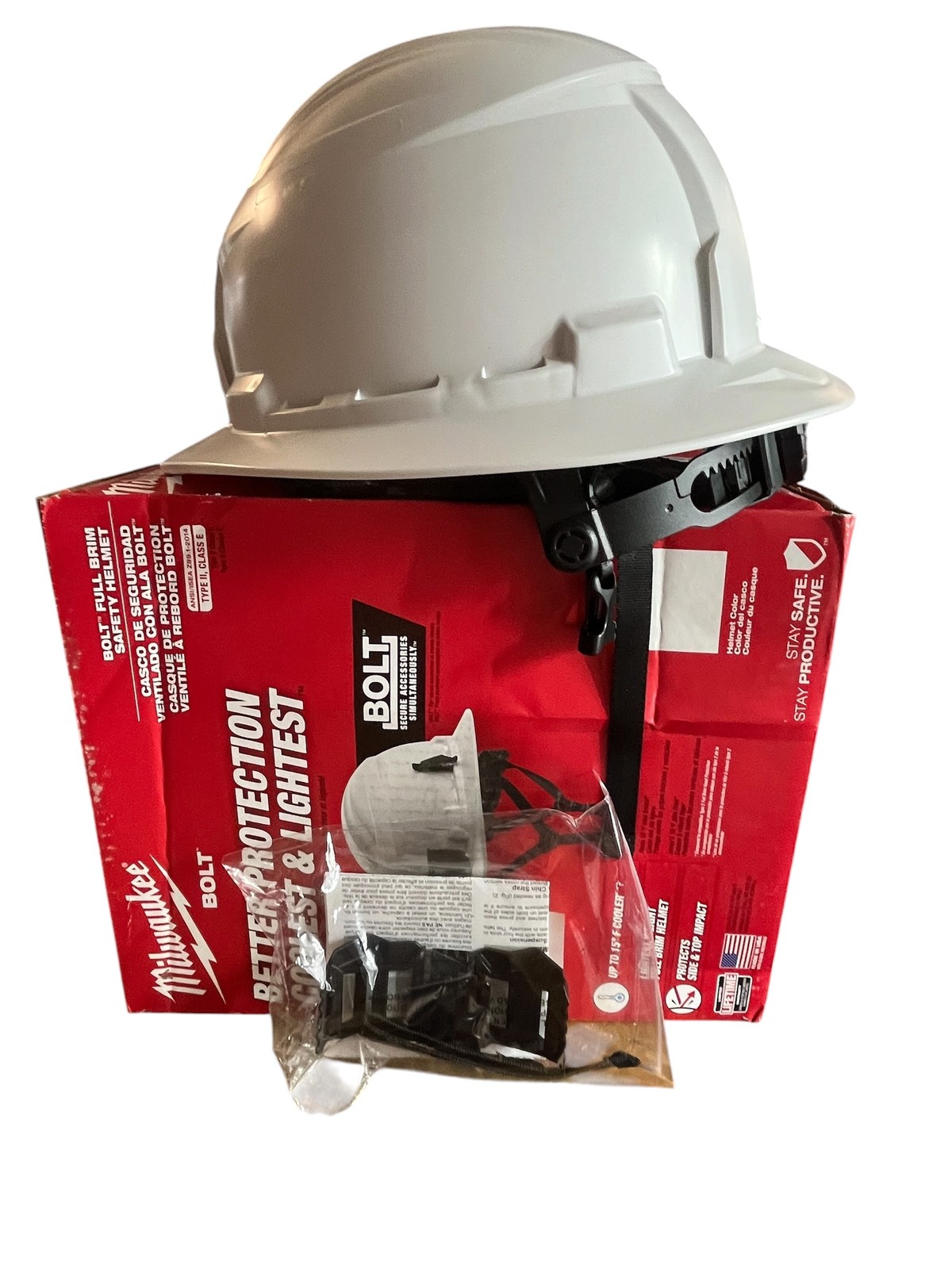 Milwaukee BOLT Type 2 Class E Full Brim Non-Vented Safety Helmet Hard Hat