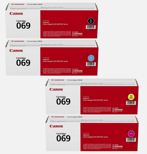 Replacement For Canon 069 Toner Set CMYK High Yield | LBP633/674/MF653/753 New