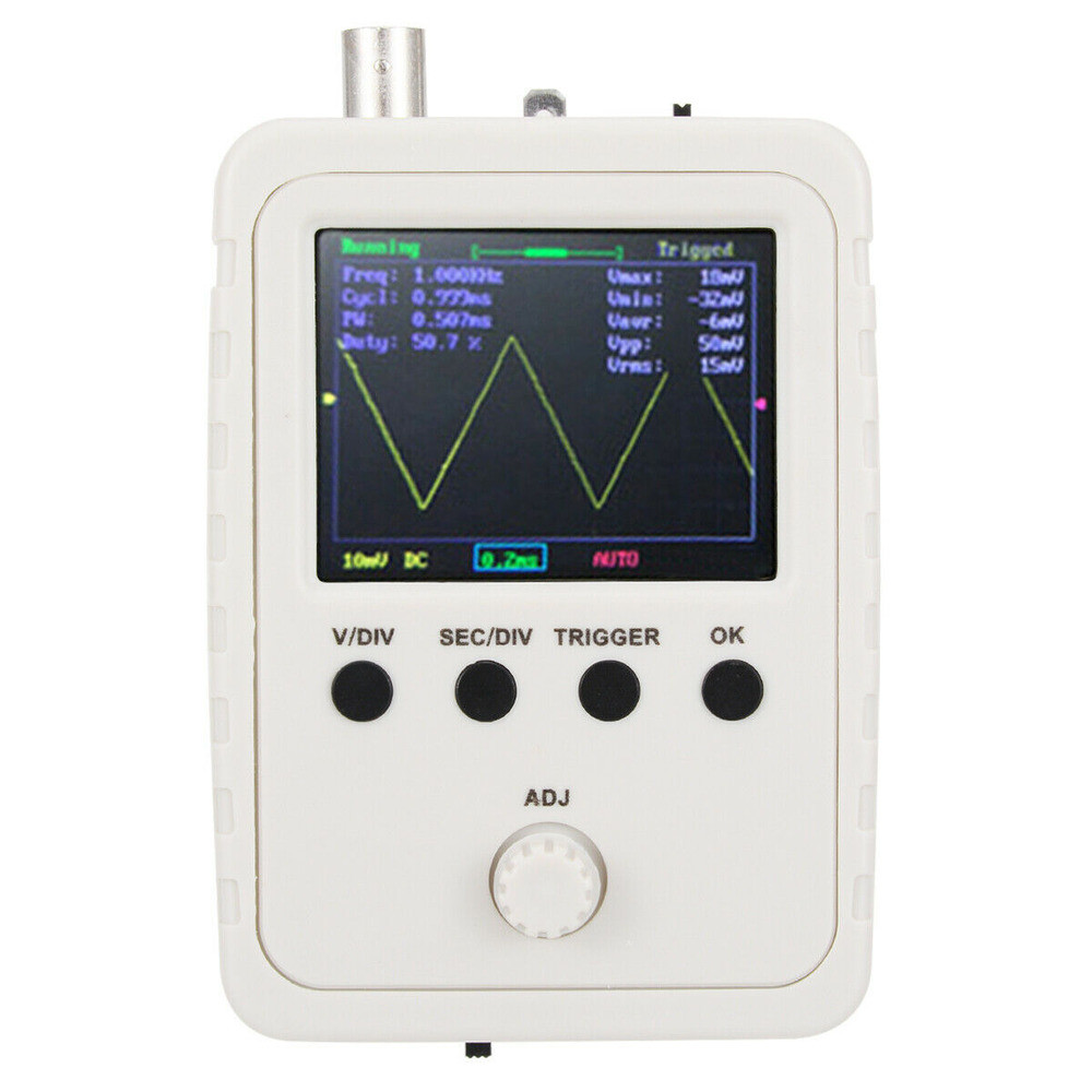 2.4″ LCD Display DSO150 Digital Oscilloscope Assembled With Case Test Clip Power